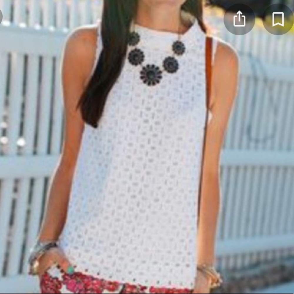 J.Crew sleeveless blouse